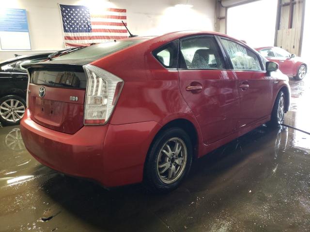 JTDKN3DU3A0010077 - 2010 TOYOTA PRIUS RED photo 3