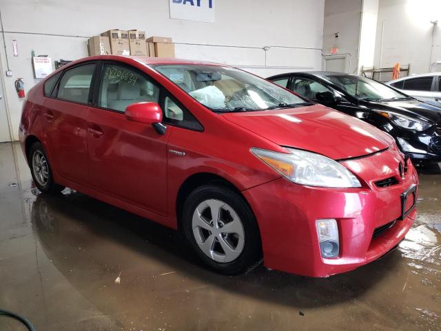 JTDKN3DU3A0010077 - 2010 TOYOTA PRIUS RED photo 4