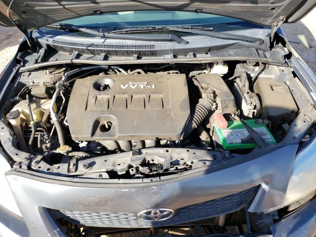 1NXBU4EE9AZ346630 - 2010 TOYOTA COROLLA BASE GRAY photo 11