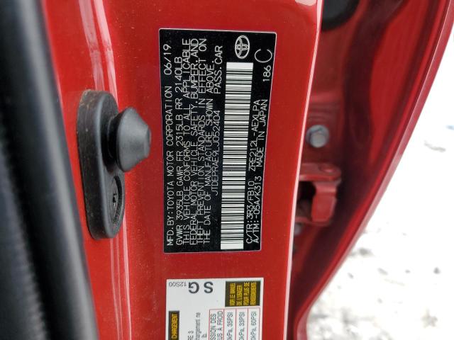 JTDEPRAE9LJ052404 - 2020 TOYOTA COROLLA LE RED photo 13