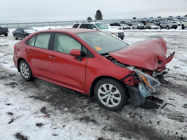 JTDEPRAE9LJ052404 - 2020 TOYOTA COROLLA LE RED photo 4