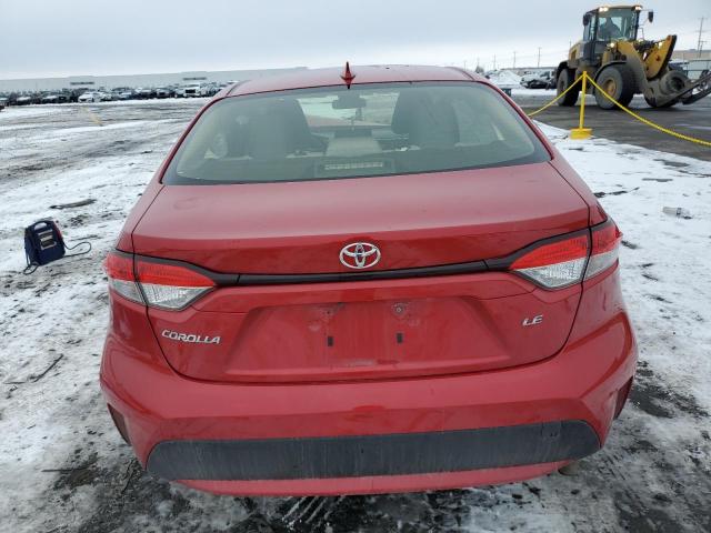 JTDEPRAE9LJ052404 - 2020 TOYOTA COROLLA LE RED photo 6