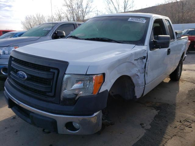 1FTFX1EF1EKE71773 - 2014 FORD F150 SUPER CAB WHITE photo 1