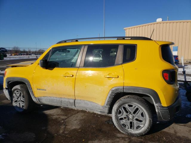 ZACCJBAB0JPH35398 - 2018 JEEP RENEGADE SPORT YELLOW photo 2