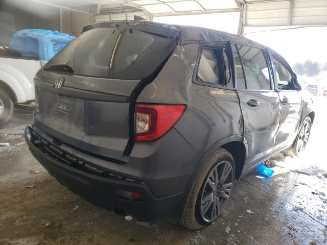 5FNYF7H54MB004800 - 2021 HONDA PASSPORT EXL GRAY photo 3