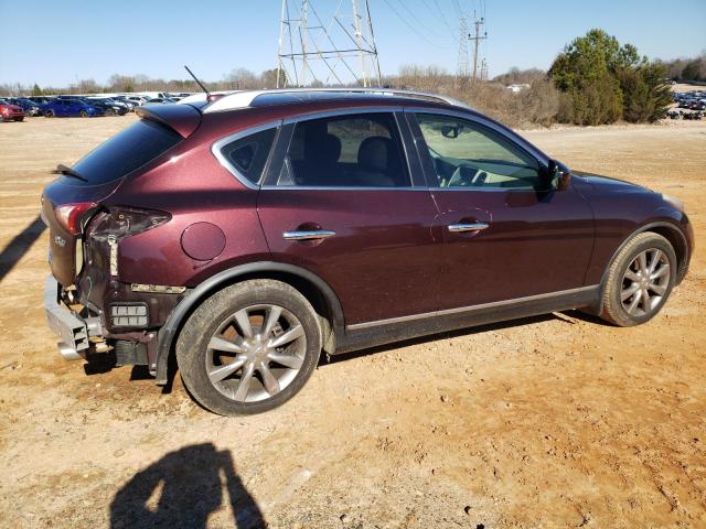 JN1BJ0HP0DM430233 - 2013 INFINITI EX37 BASE BURGUNDY photo 3