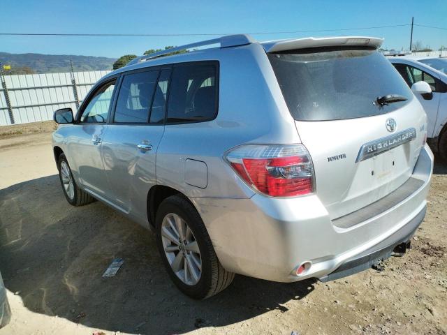 JTEEW44A082010294 - 2008 TOYOTA HIGHLANDER HYBRID LIMITED SILVER photo 2