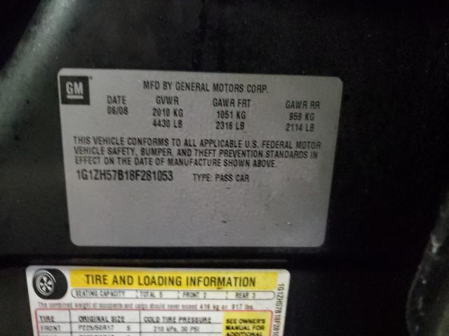 1G1ZH57B18F281053 - 2008 CHEVROLET MALIBU 1LT Qara foto 12