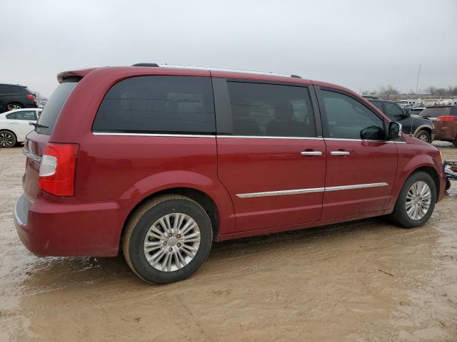 2C4RC1GG1ER198527 - 2014 CHRYSLER TOWN & COU LIMITED MAROON photo 3