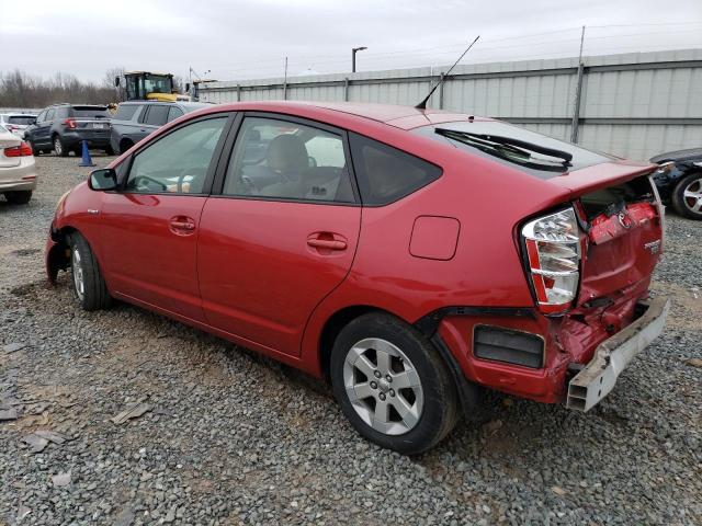 JTDKB20U283313157 - 2008 TOYOTA PRIUS RED photo 2