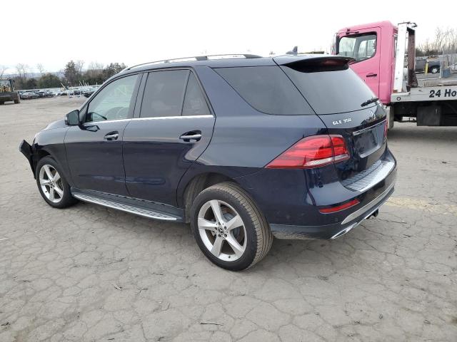 4JGDA5HB3JA996029 - 2018 MERCEDES-BENZ GLE 350 4MATIC BLUE photo 2