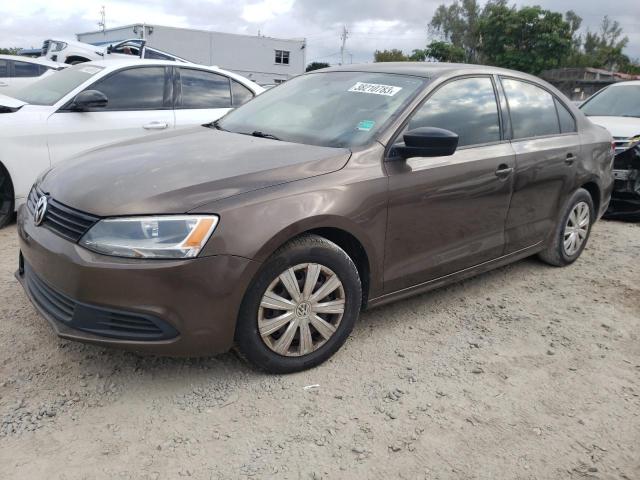 3VW2K7AJ8DM308987 - 2013 VOLKSWAGEN JETTA BASE بني صورة 1