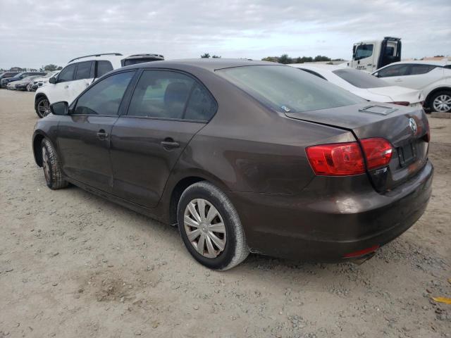 3VW2K7AJ8DM308987 - 2013 VOLKSWAGEN JETTA BASE بني صورة 2