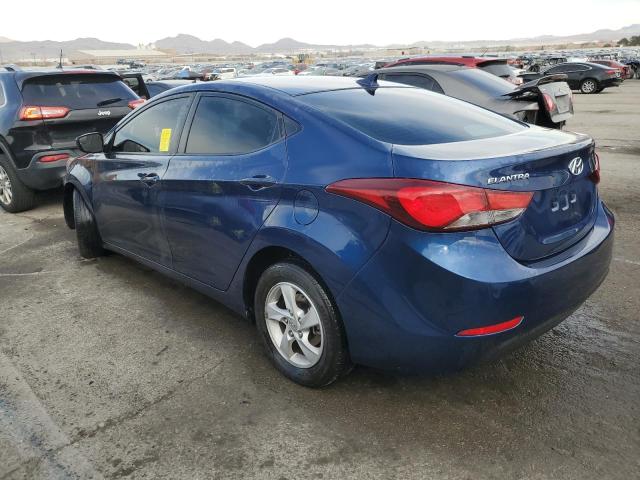 5NPDH4AE1FH623005 - 2015 HYUNDAI ELANTRA SE BLUE photo 2