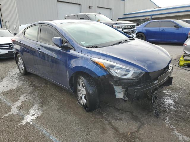 5NPDH4AE1FH623005 - 2015 HYUNDAI ELANTRA SE BLUE photo 4