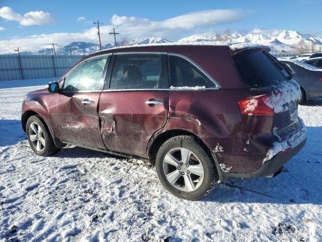 2HNYD2H24BH512670 - 2011 ACURA MDX BURGUNDY photo 2