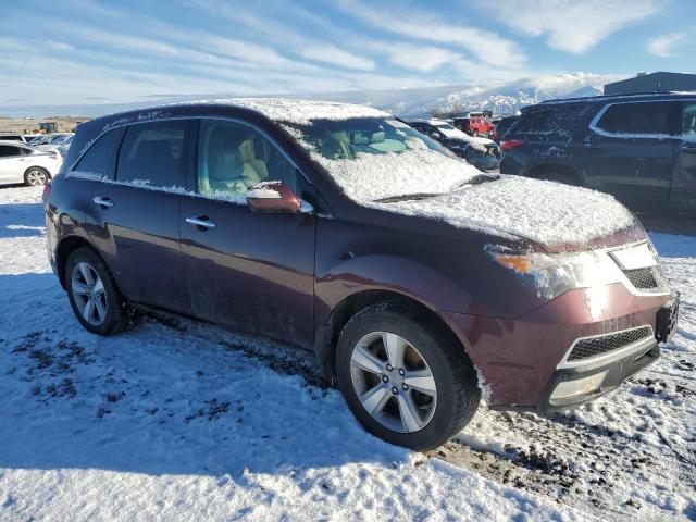 2HNYD2H24BH512670 - 2011 ACURA MDX BURGUNDY photo 4