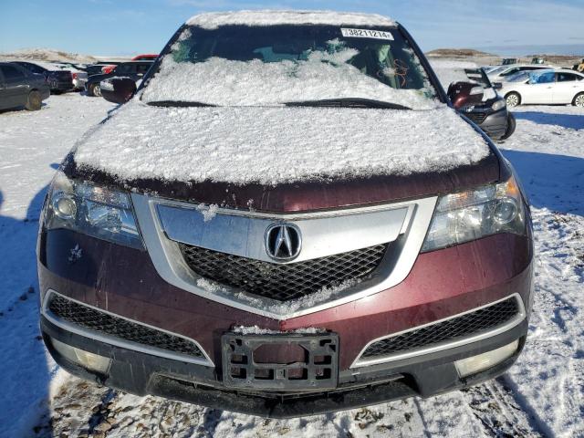 2HNYD2H24BH512670 - 2011 ACURA MDX BURGUNDY photo 5