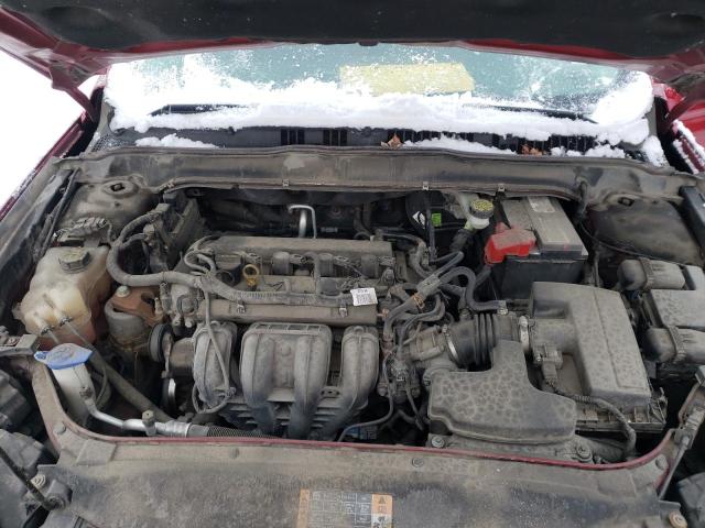 1FA6P0H72F5104529 - 2015 FORD FUSION SE RED photo 11