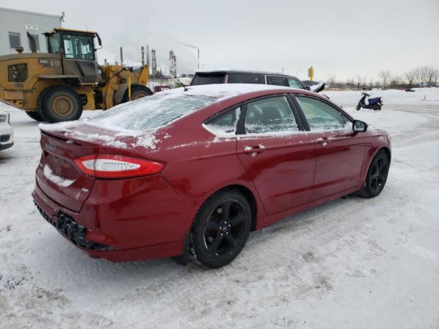 1FA6P0H72F5104529 - 2015 FORD FUSION SE RED photo 3