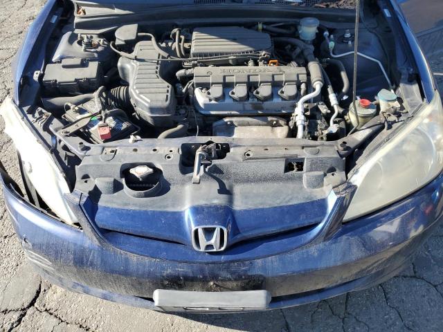 JHMES16514S001532 - 2004 HONDA CIVIC LX BLUE photo 11