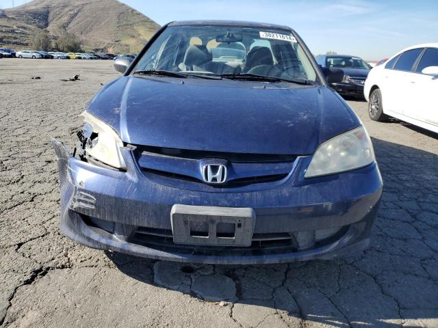 JHMES16514S001532 - 2004 HONDA CIVIC LX BLUE photo 5