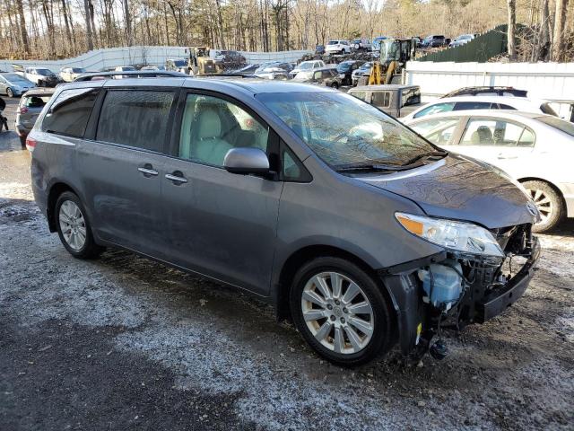 5TDDK3DC2BS027296 - 2011 TOYOTA SIENNA XLE CHARCOAL photo 4