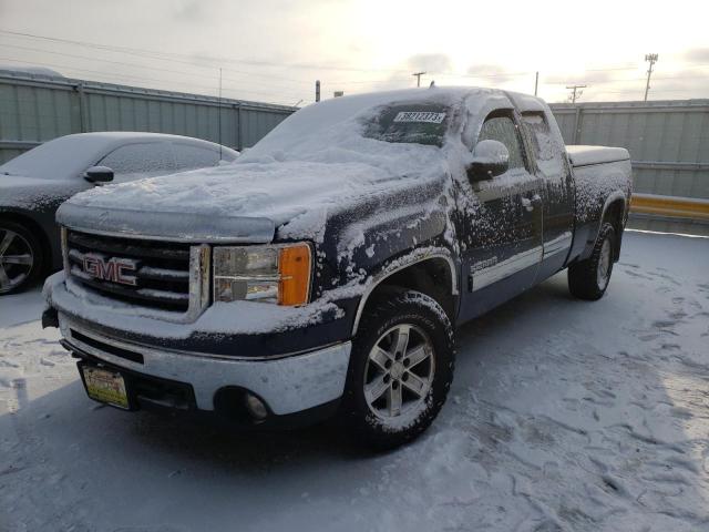 1GTSKVE38AZ179324 - 2010 GMC SIERRA K1500 SLE BLUE photo 1