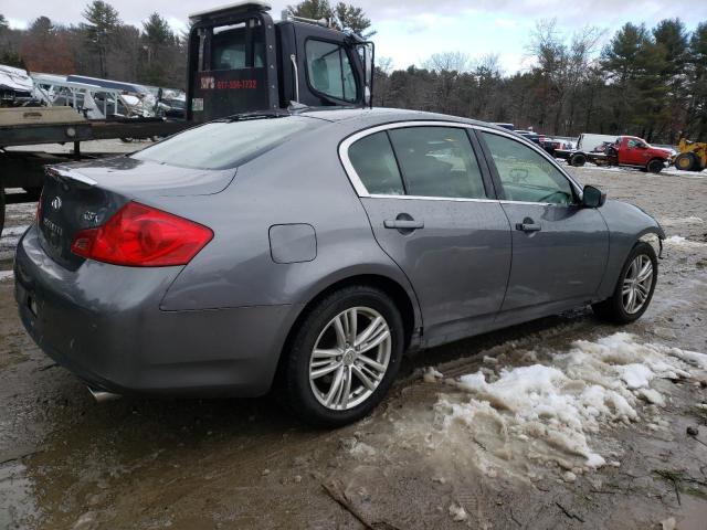 JN1CV6ARXCM674557 - 2012 INFINITI G37 GRAY photo 3