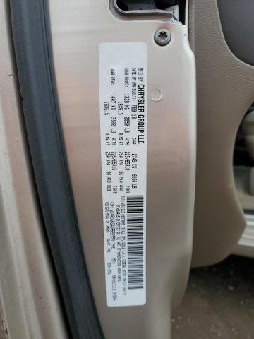 2C4RC1CG0DR809345 - 2013 CHRYSLER TOWN & COU TOURING L GOLD photo 12