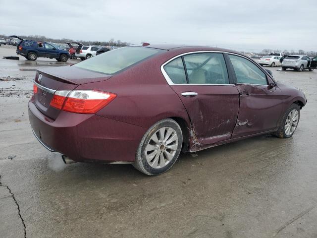 1HGCR2F83EA087875 - 2014 HONDA ACCORD EXL BURGUNDY photo 3