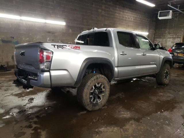 3TMCZ5AN0NM486131 - 2022 TOYOTA TACOMA DOUBLE CAB ვერცხლისფერი ფოტო 3