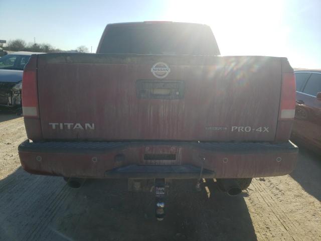 1N6BA0EC4EN514272 - 2014 NISSAN TITAN S RED photo 6