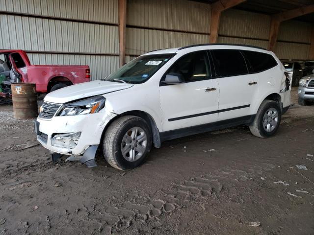 1GNKRFKD9EJ307824 - 2014 CHEVROLET TRAVERSE LS WHITE photo 1