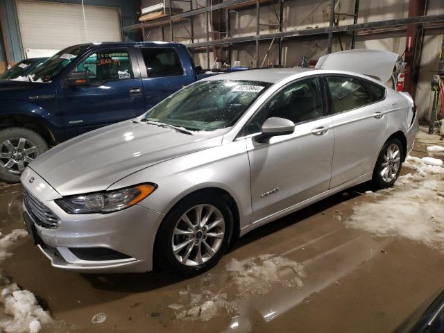 3FA6P0LUXHR384665 - 2017 FORD FUSION SE HYBRID SILVER photo 1