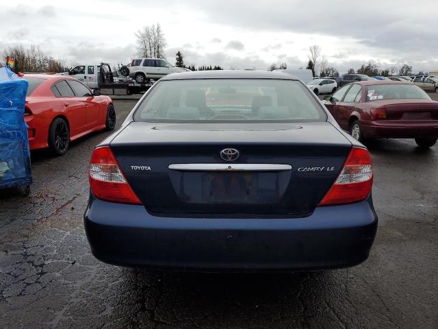 4T1BE30K64U344066 - 2004 TOYOTA CAMRY LE BLUE photo 6