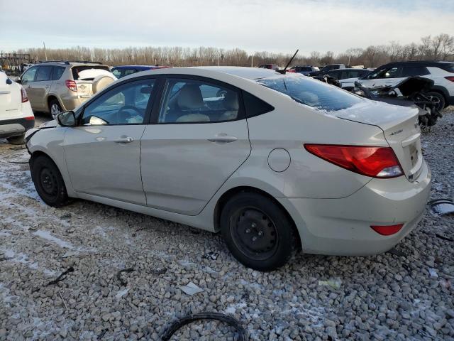 KMHCT4AEXFU934363 - 2015 HYUNDAI ACCENT GLS BEIGE photo 2