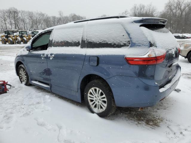 5TDYK3DC4FS626398 - 2015 TOYOTA SIENNA XLE BLUE photo 2