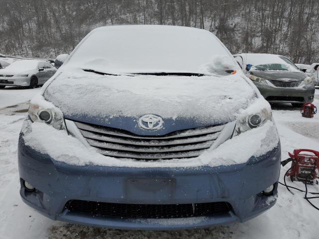 5TDYK3DC4FS626398 - 2015 TOYOTA SIENNA XLE BLUE photo 5