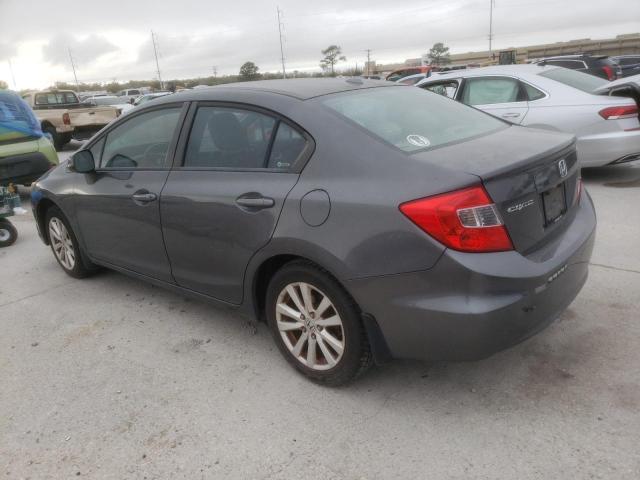 2HGFB2F85CH529412 - 2012 HONDA CIVIC EX GRAY photo 2