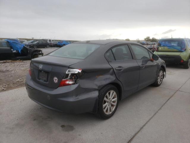 2HGFB2F85CH529412 - 2012 HONDA CIVIC EX GRAY photo 3