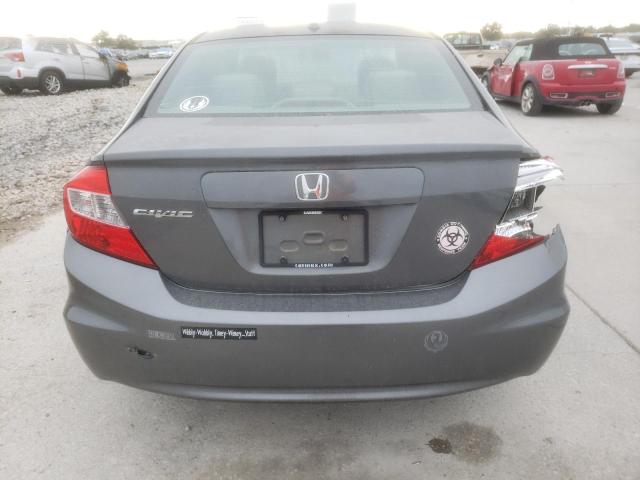 2HGFB2F85CH529412 - 2012 HONDA CIVIC EX GRAY photo 6