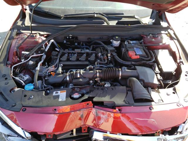 1HGCV1F58MA059578 - 2021 HONDA ACCORD EXL RED photo 11