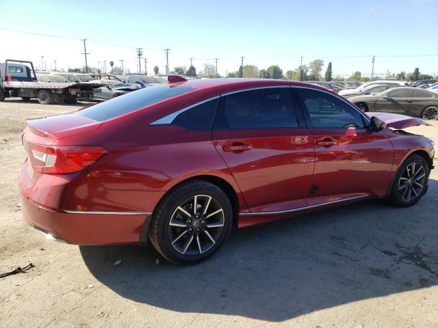 1HGCV1F58MA059578 - 2021 HONDA ACCORD EXL RED photo 3