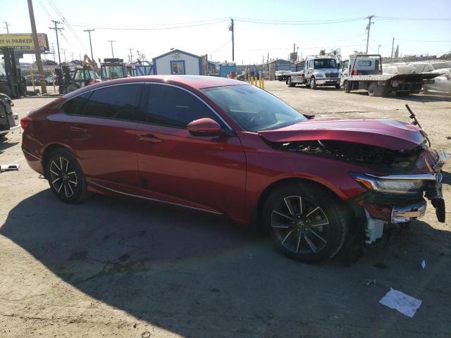 1HGCV1F58MA059578 - 2021 HONDA ACCORD EXL RED photo 4