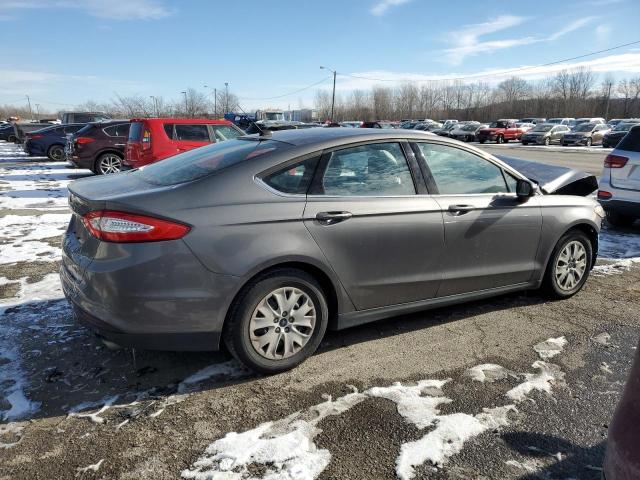 3FA6P0G73ER109087 - 2014 FORD FUSION S GRAY photo 3