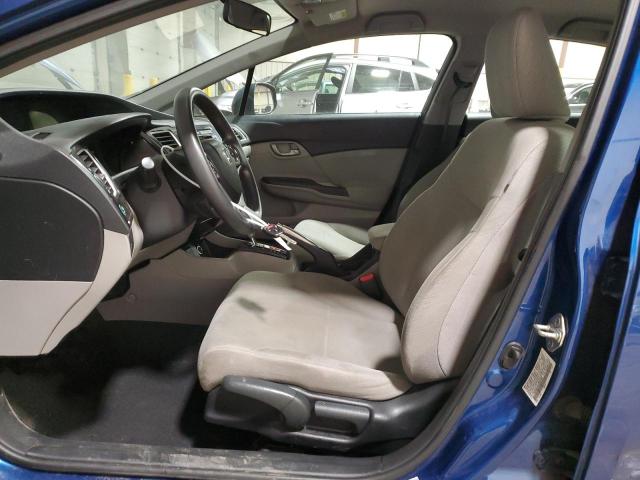 19XFB2F54DE097591 - 2013 HONDA CIVIC LX BLUE photo 7