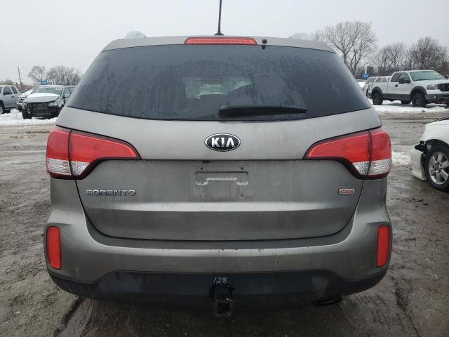 5XYKTCA66FG647543 - 2015 KIA SORENTO LX GRAY photo 6