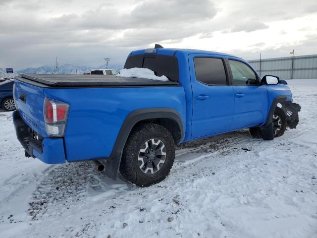 3TMCZ5AN4LM330560 - 2020 TOYOTA TACOMA DOUBLE CAB BLUE photo 3