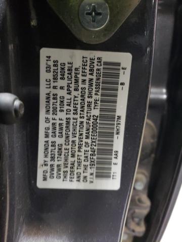 19XFB4F2XEE000042 - 2014 HONDA CIVIC HYBRID GRAY photo 12